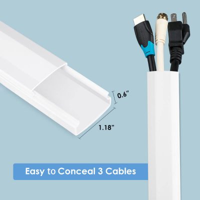 Cord Hider Cable Concealer For Wall Mounted Tv Yecaye - Hide Cables In Wall Kit