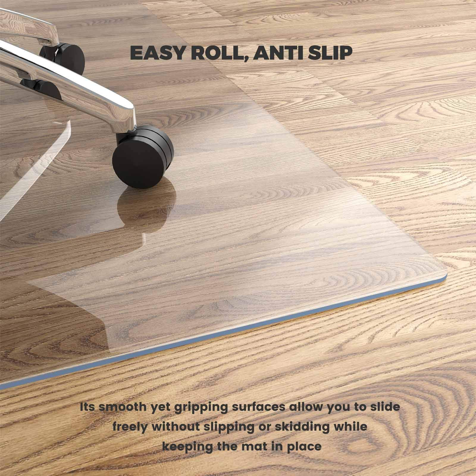 17.6x11.7 YABEUTY Chair Mat 48x36 Hard Floor Protector Office Chair Mat Transparent Extra Thick Mat x Placemats 