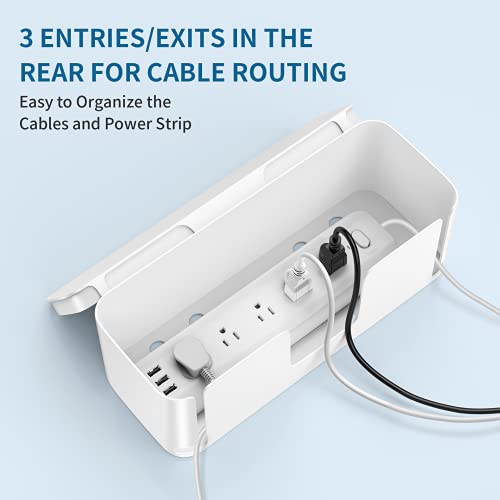  Yecaye 2 Pack Cable Management Tray, 31.5 in Desk Cord  Organizer for Wire Organizer, Cable Organizer,Wire Hider for Cords, White  Cable Raceway for Office and Home : Electronics