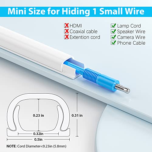 Tv Cable Hider Cord Cover For Wall Mounted Tv ,tv Cable Concealer -  Paintable Wire Cover Raceway Kit W2.3 H0.7, White - Cable Sleeves -  AliExpress