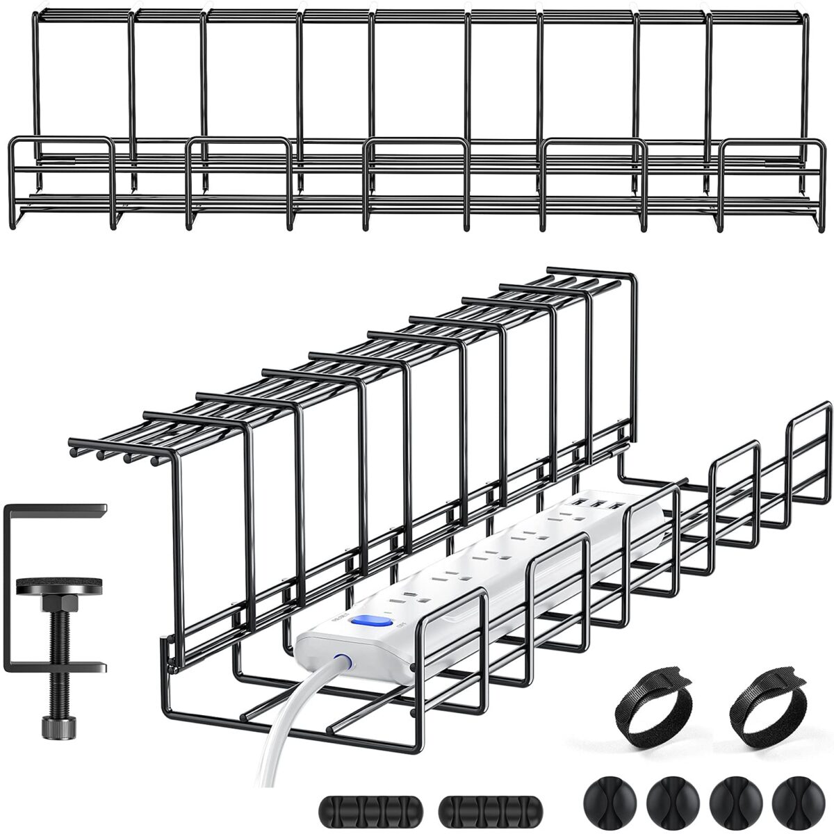 Yecaye No Drill Under Desk Cable Management Tray yecaye-no-drill-under-desk-cable-management-tray