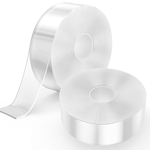 Yecaye 16.4ft Double Sided Tape Heavy Duty, Removable Strong Sticky Nano Mounting Tape, Multipurpose Adhesive Tape for Wall, Poster, Hanging Picture, Home Decor & Cable Channel, W1.18in, 1 Pack - Image 5