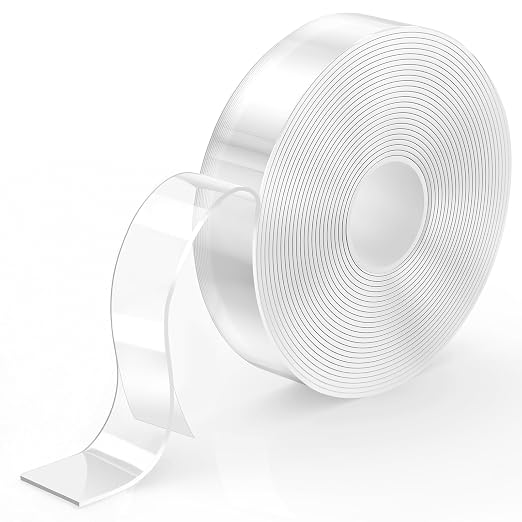 Yecaye 16.4ft Double Sided Tape Heavy Duty, Removable Strong Sticky Nano Mounting Tape, Multipurpose Adhesive Tape for Wall, Poster, Hanging Picture, Home Decor & Cable Channel, W1.18in, 1 Pack - Image 6