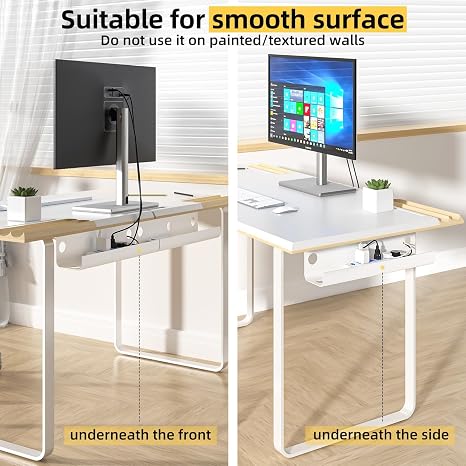 Yecaye 2 Pack Cable Management Under Desk, 31.5 in, - Image 7