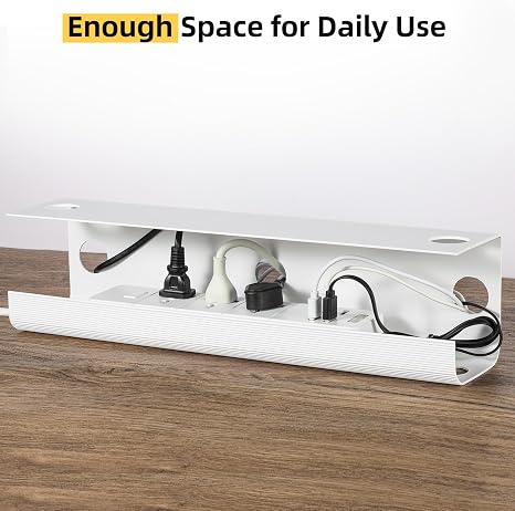 Yecaye 2 Pack Cable Management Under Desk, 31.5 in, - Image 3