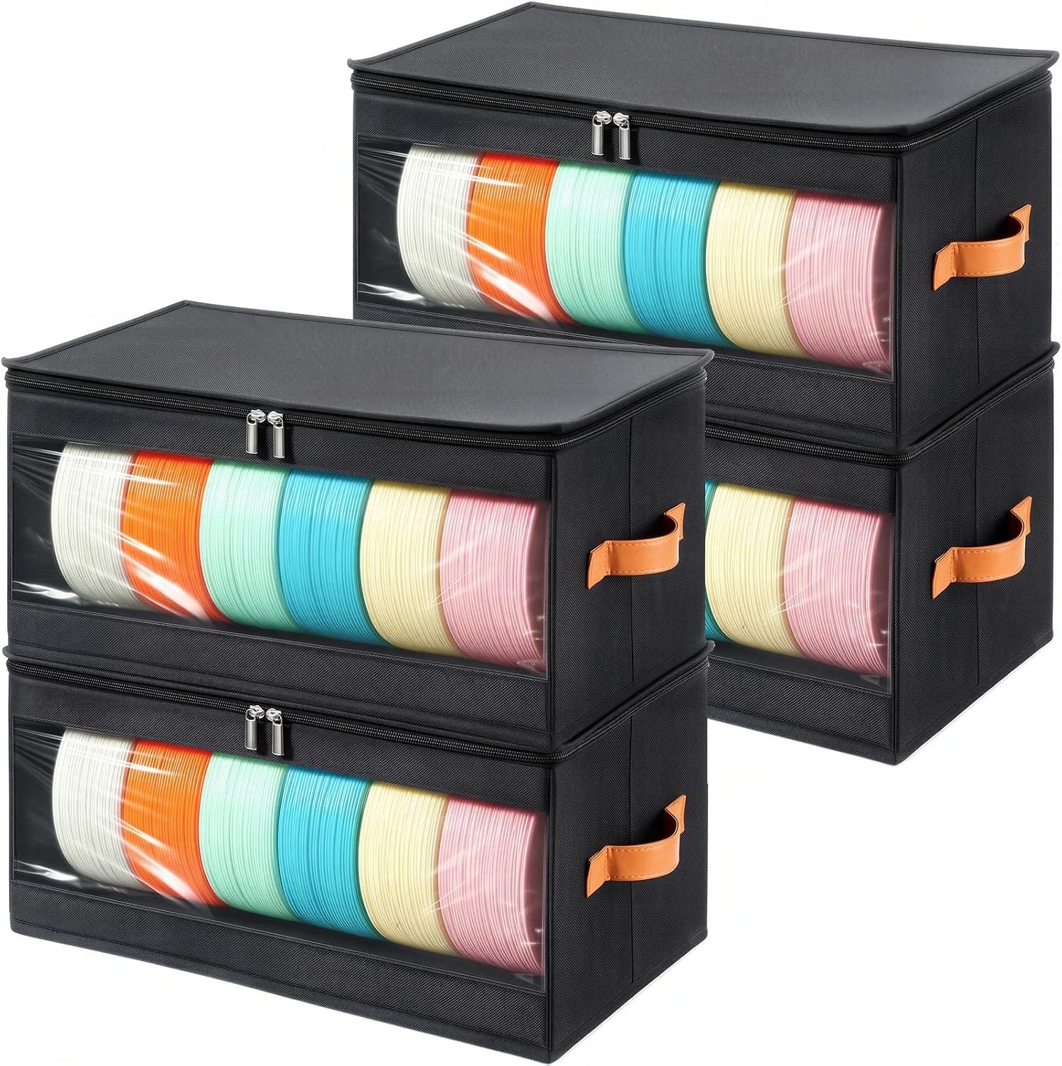 Yecaye 3D Printer Filament Storage Box, 2 Pack 4 Pack Filament Container Organizer - Image 8