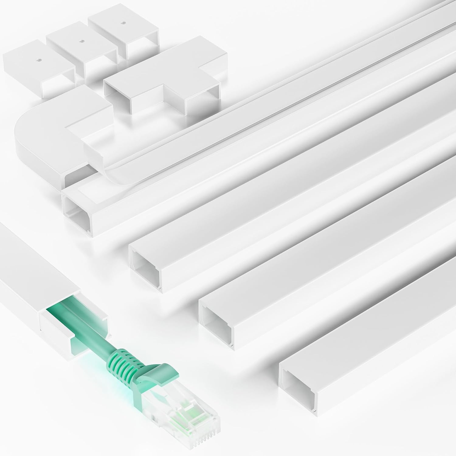 Yecaye 71in Cord Hider, Cord Covers for Wires on Wall