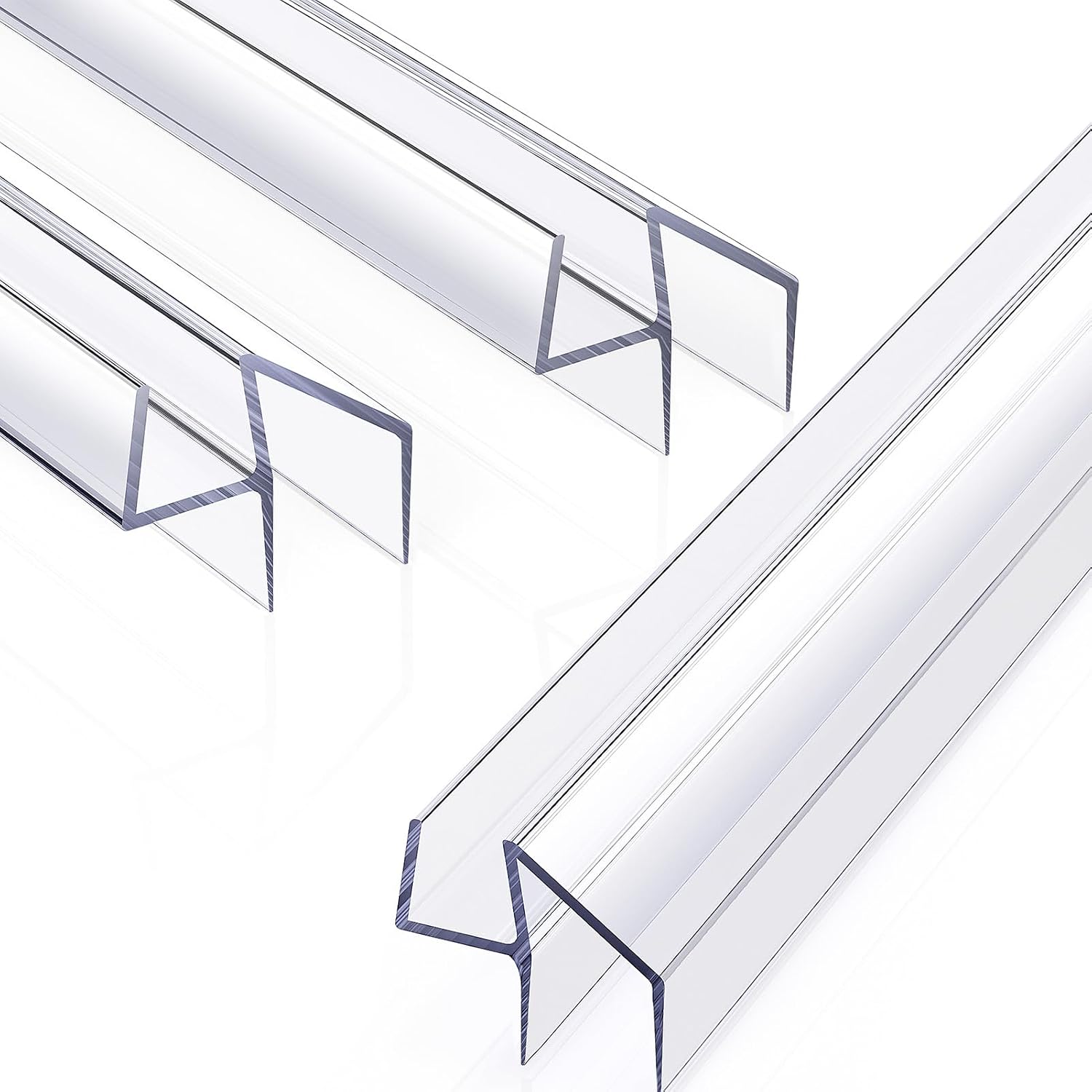 Yecaye 3-Pack 3/8" x 36" Shower Door Bottom Seal Strip, Shower Door Sweep