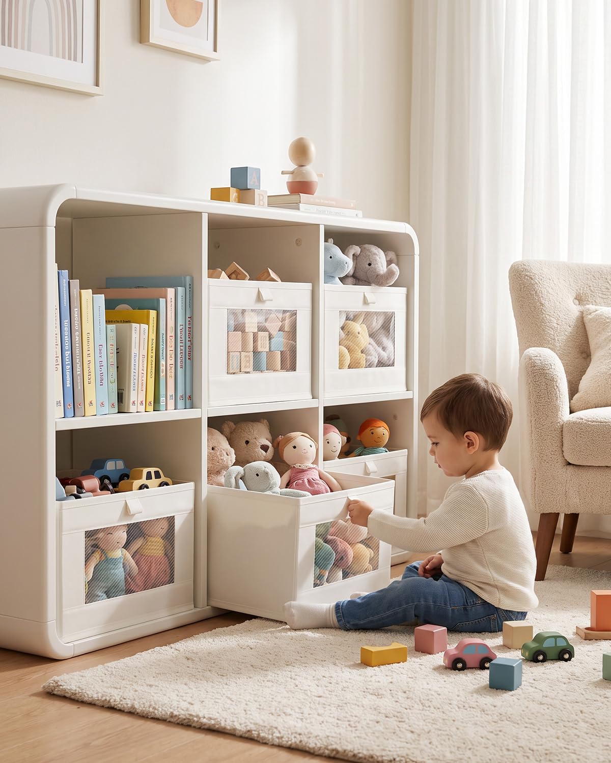 Yecaye Linen Closet Organizers and Storage with Transparent Window - Image 7